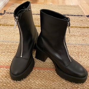 NWT ZARA leather boots